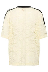 Culture Kala SS Lace Blouse - Double Creme