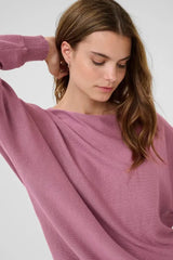 Culture Annemarie Batwing Jumper - Mellow Mauve