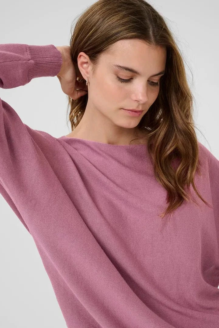 Culture Annemarie Batwing Jumper - Mellow Mauve