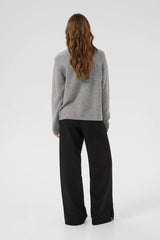 Culture Katrina Cardigan - Mid Grey Melange