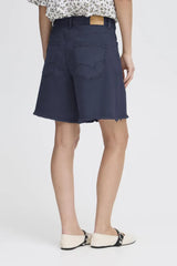 Pulz Annie HW Shorts - Dark Sapphire