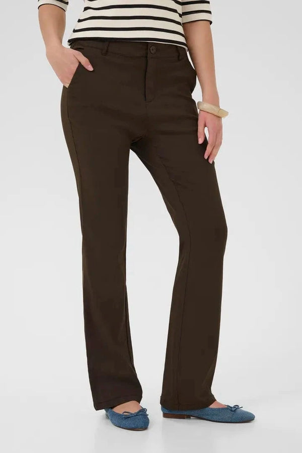 Culture Benghta Long Flare Pants - Demitasse