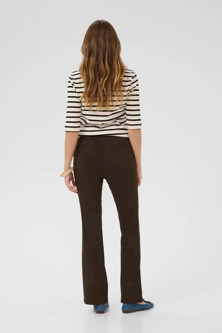 Culture Benghta Long Flare Pants - Demitasse