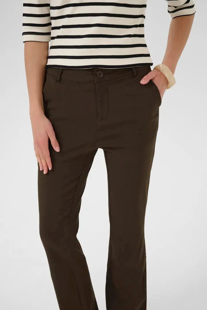 Culture Benghta Long Flare Pants - Demitasse