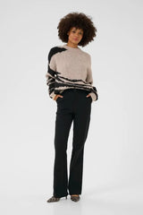 Culture Benghta Long Flare Pants - Black