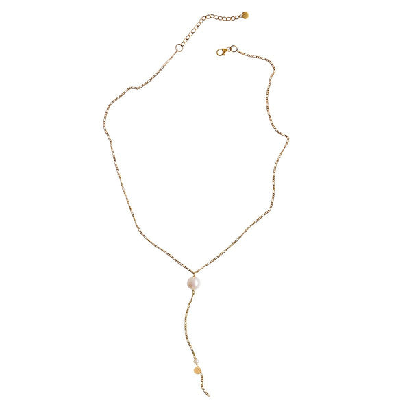 Stine a Pearl Drop Necklace
