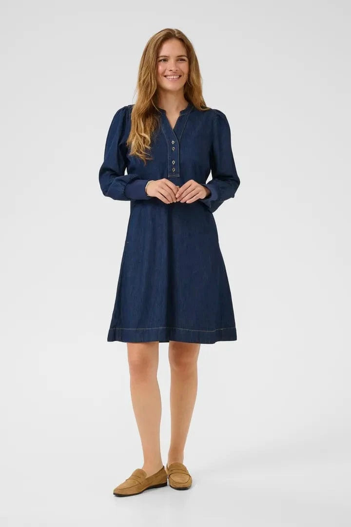 Culture Hilka Arpa Short Dress - Rinse Wash