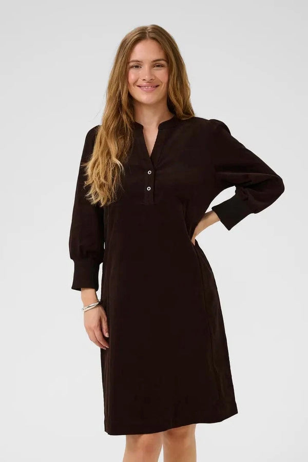 Culture Rhaena Dress - Coffee Bean