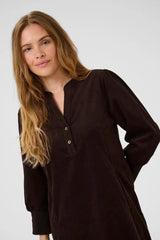 Culture Rhaena Dress - Coffee Bean
