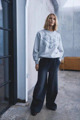 Pulz Raven HW Pant - Black Denim