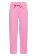 Culture Ayna Barrel Pants - Pink Stripe