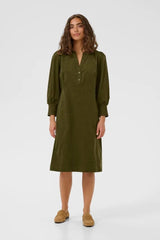 Culture Rhaena Dress - Burnt Olive