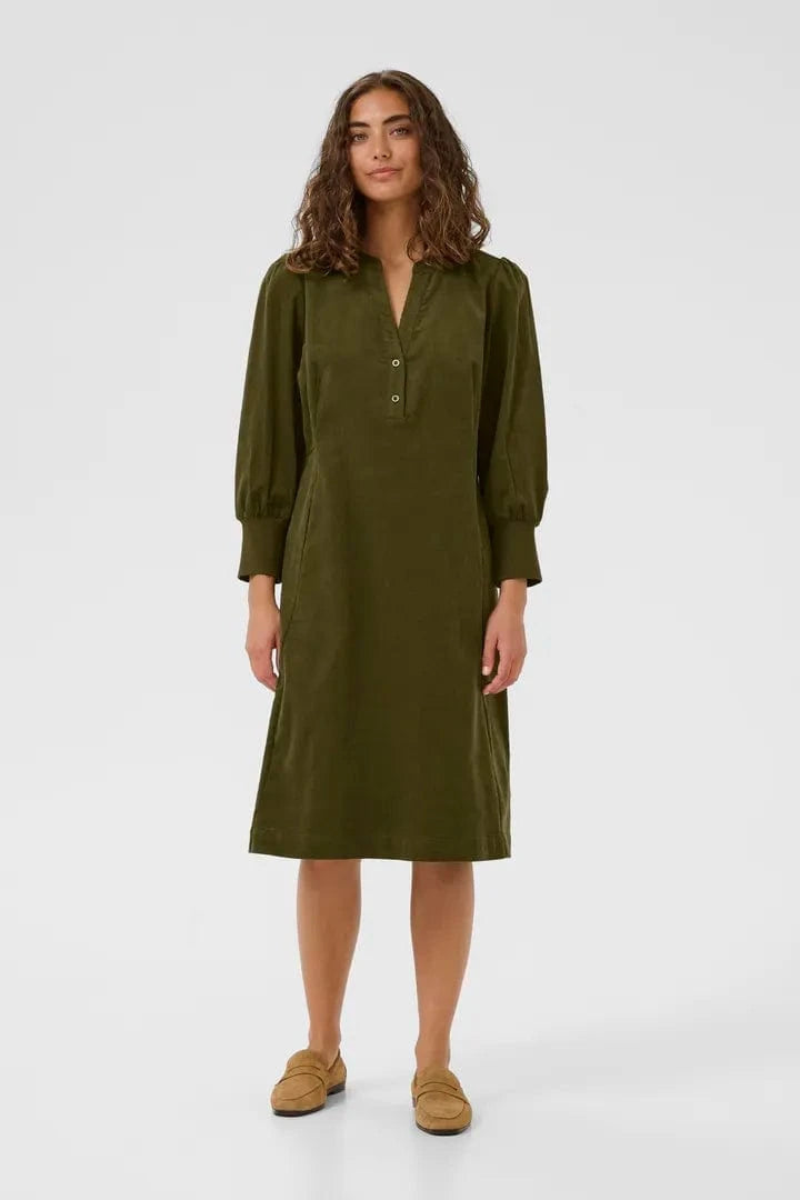 Culture Rhaena Dress - Burnt Olive