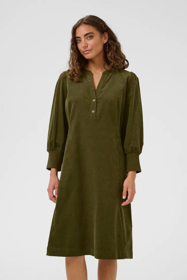 Culture Rhaena Dress - Burnt Olive