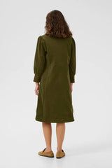 Culture Rhaena Dress - Burnt Olive