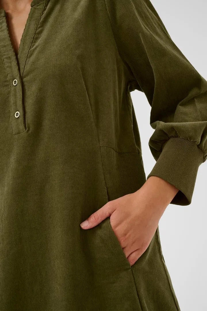 Culture Rhaena Dress - Burnt Olive