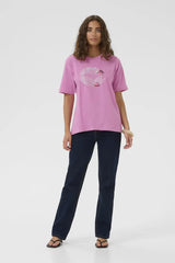 Culture Kula Gith T-shirt - Fuchsia Pink