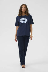 Culture Kula Gith T-shirt - Dress Blues