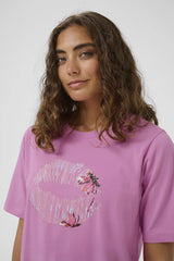 Culture Kula Gith T-shirt - Fuchsia Pink