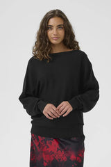 Culture Fay Batwing Jumper - Black