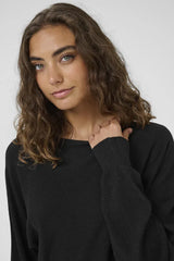 Culture Fay Batwing Jumper - Black