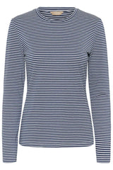 Culture Kiddy LS Oneck - Dark Blue/White