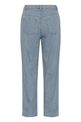 Culture Ayna Barrel Pants - Blue/White Stripe