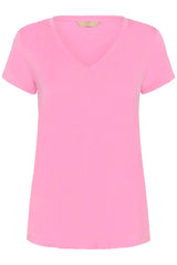Culture Poppy V-neck T-Shirt  - Begonia Pink