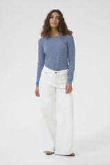 Culture Kiddy LS Oneck - Dark Blue/White