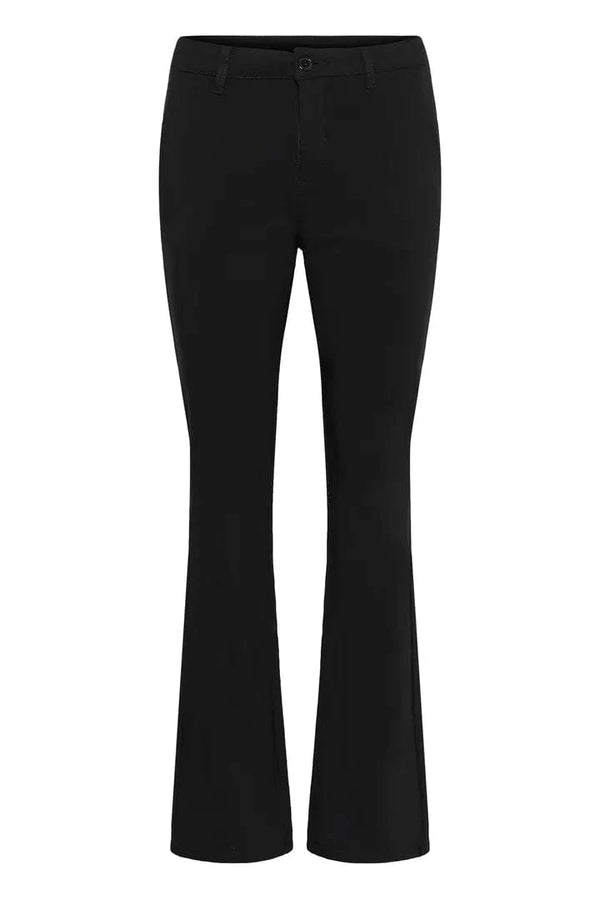 Culture Benghta Long Flare Pants - Black