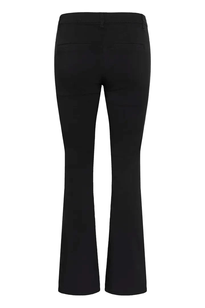 Culture Benghta Long Flare Pants - Black