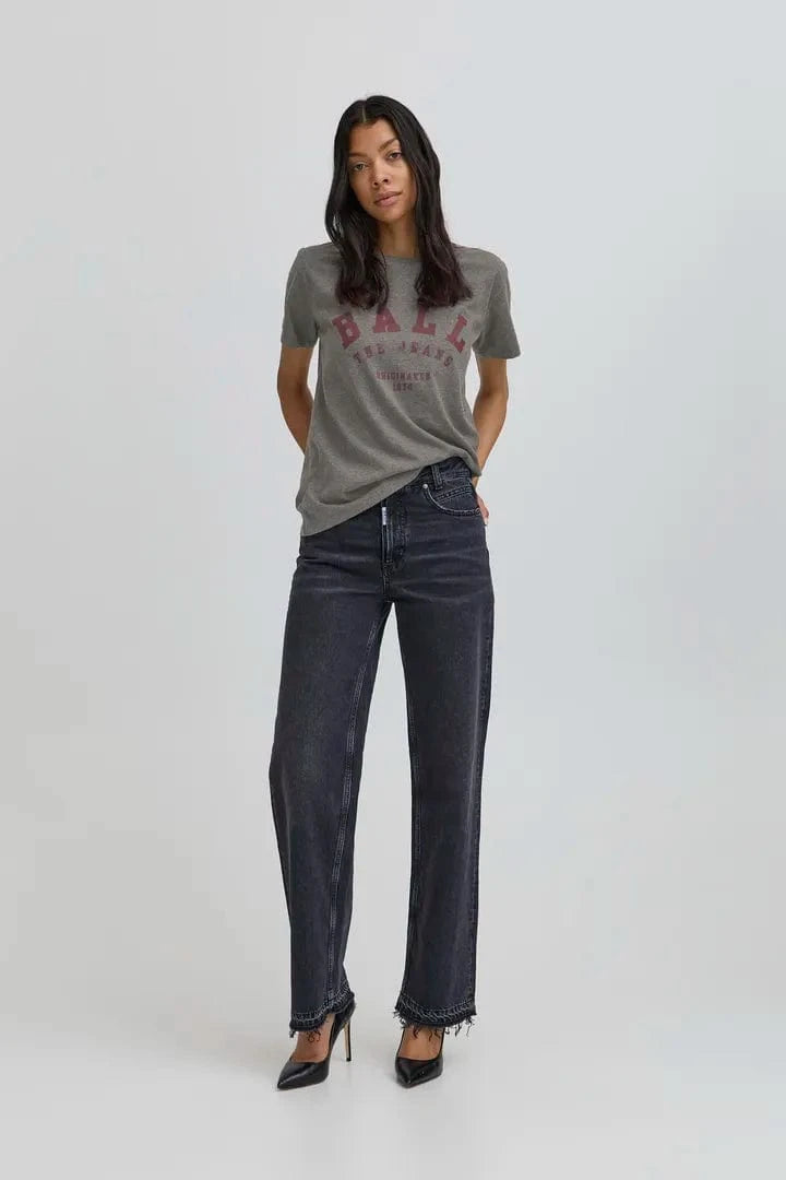 Ball Maldini T-shirt - Dark Grey Melang