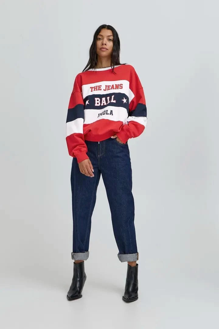 Ball Lotus SweatShirt - Chinese Red