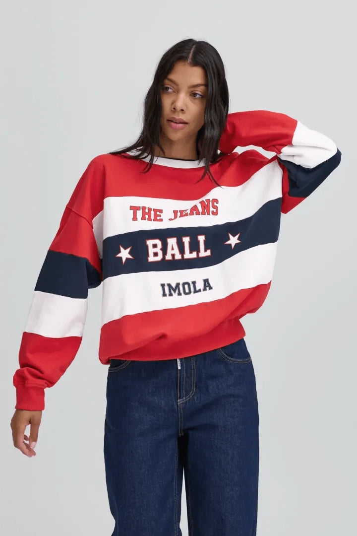 Ball Lotus SweatShirt - Chinese Red