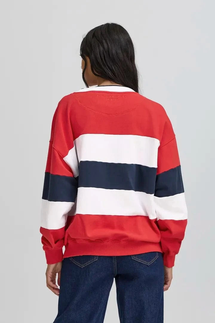 Ball Lotus SweatShirt - Chinese Red