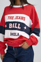 Ball Lotus SweatShirt - Chinese Red