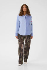 Culture Abila Shirt - Blue/White Stripe