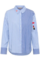 Culture Abila Shirt - Blue/White Stripe