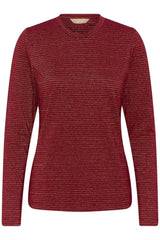 Culture Kiddy LS Oneck - Zinfandel/Red Stripe