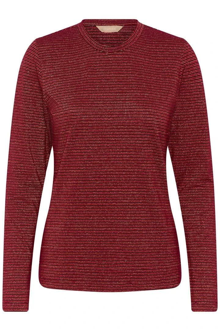 Culture Kiddy LS Oneck - Zinfandel/Red Stripe