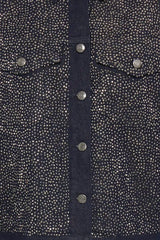 Pulz Gallery Denim Jacket - Dark Blue Denim