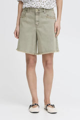 Pulz Annie HW Shorts - Vetiver