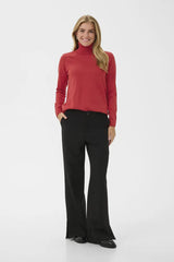 Culture Annemarie Loose Roll-Neck - Chinese Red