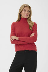 Culture Annemarie Loose Roll-Neck - Chinese Red