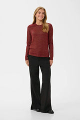 Culture Kiddy LS Oneck - Zinfandel/Red Stripe