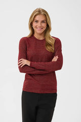 Culture Kiddy LS Oneck - Zinfandel/Red Stripe
