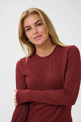Culture Kiddy LS Oneck - Zinfandel/Red Stripe