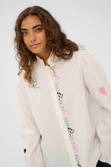 Culture Lave Plene Shirt  Spring Gardenia