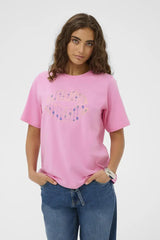 Culture Dorit Gith T-shirt - Begonia Pink