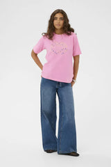 Culture Dorit Gith T-shirt - Begonia Pink